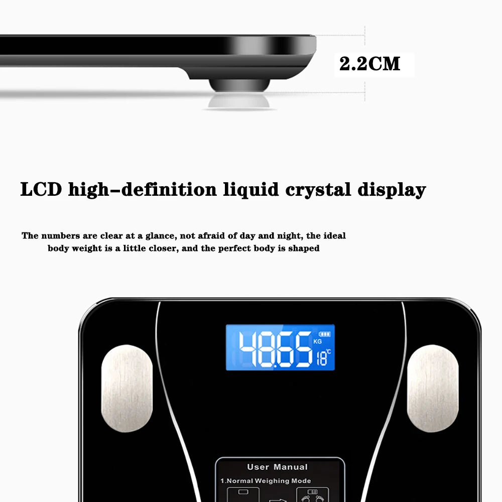Electronic Scale Bluetooth Weighing Scale Home Charging Healthy Body Scale Weight Scale