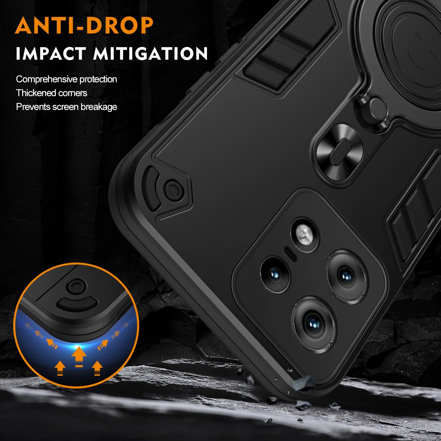 360 ° Rotating Metal Car Bracket Ring Reverse Magsafe Magnetic Armor Phone Case For Motorola Moto EDGE 50 40 PRO 40Neo 50Neo