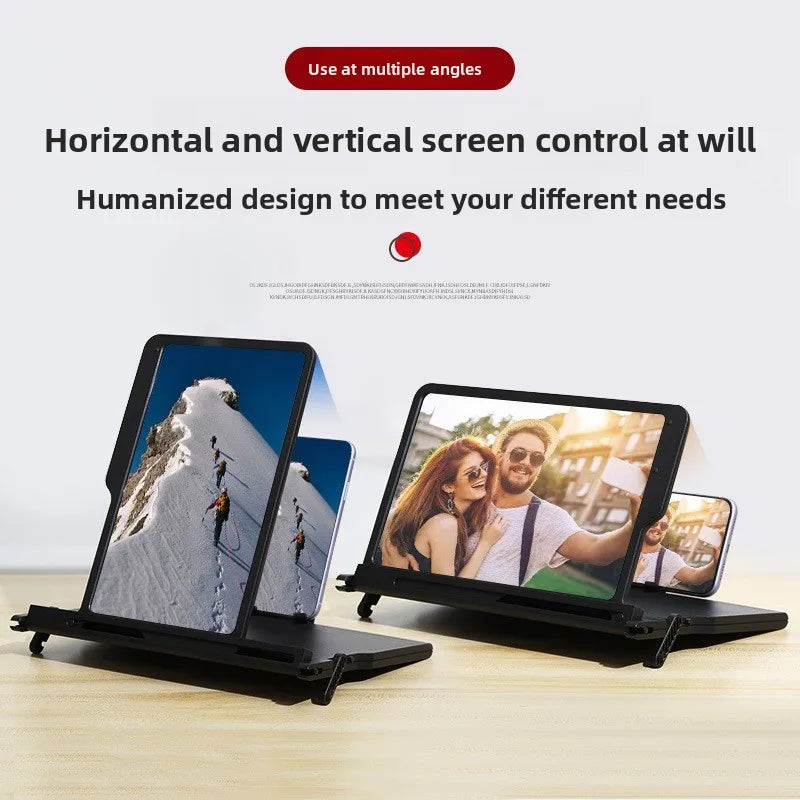 Mobile Phone  Ultra-clear Portable New Horizontal Strong Screen Third Generation 3d Magnifying Glass 12 Inch Screen Amplifier
