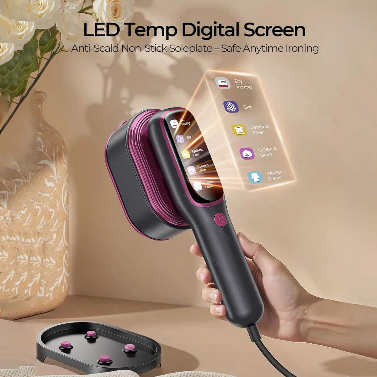New Model Professional Handheld Garment Steamer 1200W Fast Heating Portable Clothes Fabric Steamer Iron for Home Portable Iron