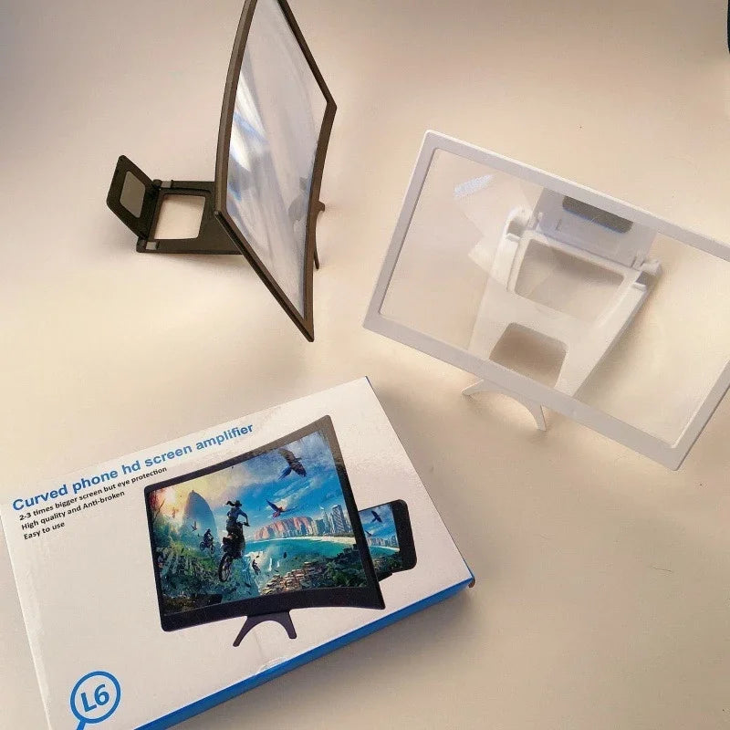Screen Amplifier Mobile Phone Large Screen Amplifier Curved Screen Enlarged Screen Bracket Video Magnifier Holder Phone Holders