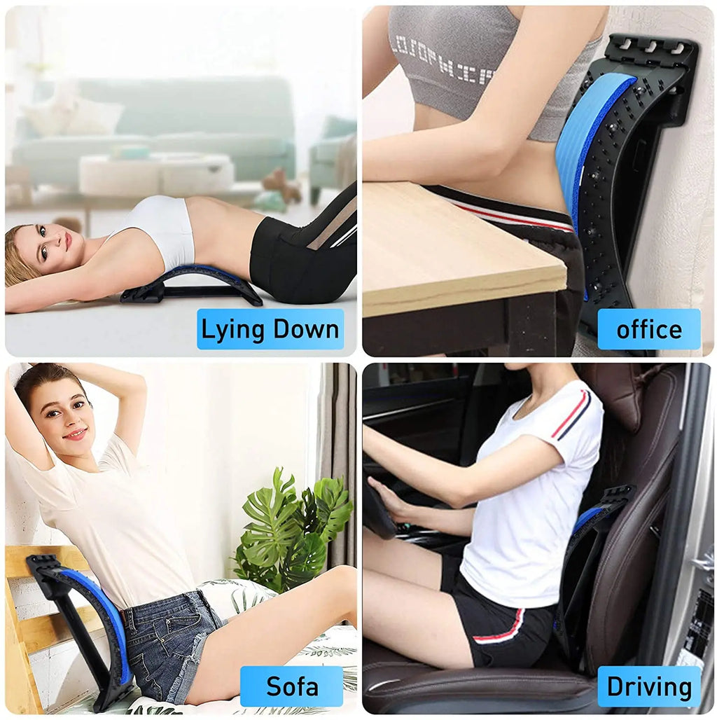 Magnet Massage Set Up Benches Back Stretcher Lumbar Support Acupuncture Device Posture Corrector for Back Pain Relief