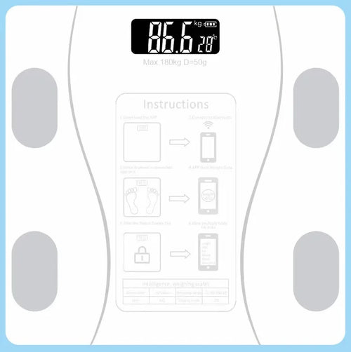 Electronic Scale Bluetooth Weighing Scale Home Charging Healthy Body Scale Weight Scale