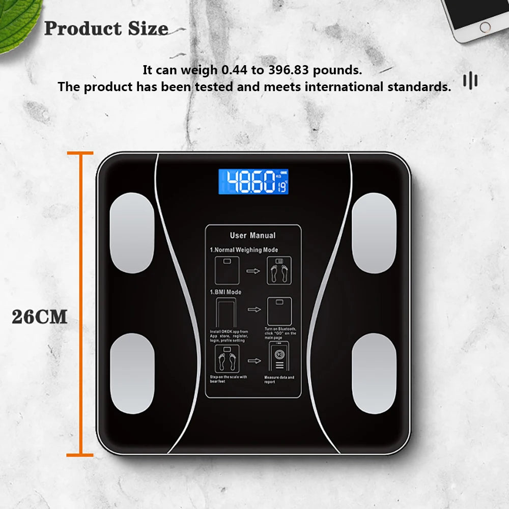Electronic Scale Bluetooth Weighing Scale Home Charging Healthy Body Scale Weight Scale