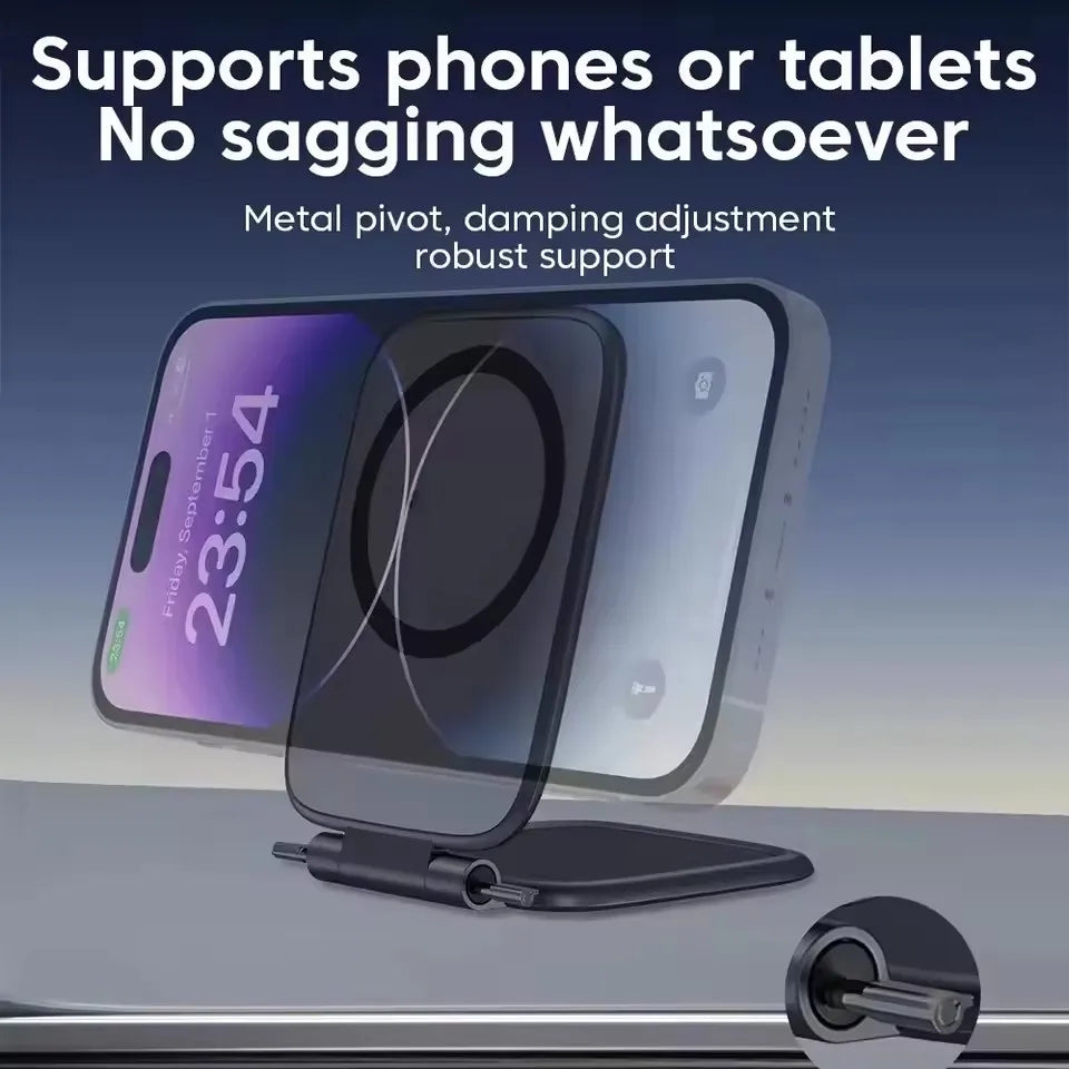 Ultra-thin Magnetic Phone Holder Foldable Portable Mount Magnetic Car Cell Phones Bracket Vehicle Navigation Universal Stand