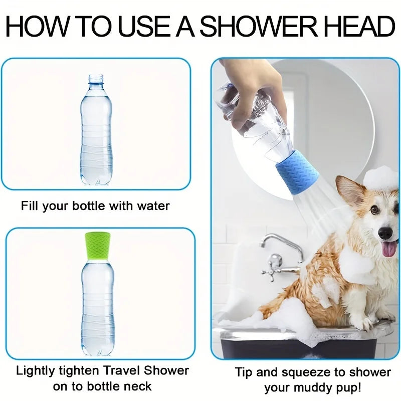 Innovative Silicone Pet Shower Head, Portable Pet Bathing Multifunctional Dog Wash Spray Nozzle, Pet Grooming &Cleaning Supplies