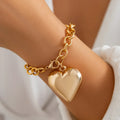 Boho Love Pendant Necklace Women's 2025 Multi Layer Gold Color Metal Imitation Pearl Girl Fashion Couple Fashion Jewelry