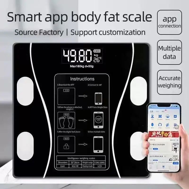 Electronic Scale Bluetooth Weighing Scale Home Charging Healthy Body Scale Weight Scale